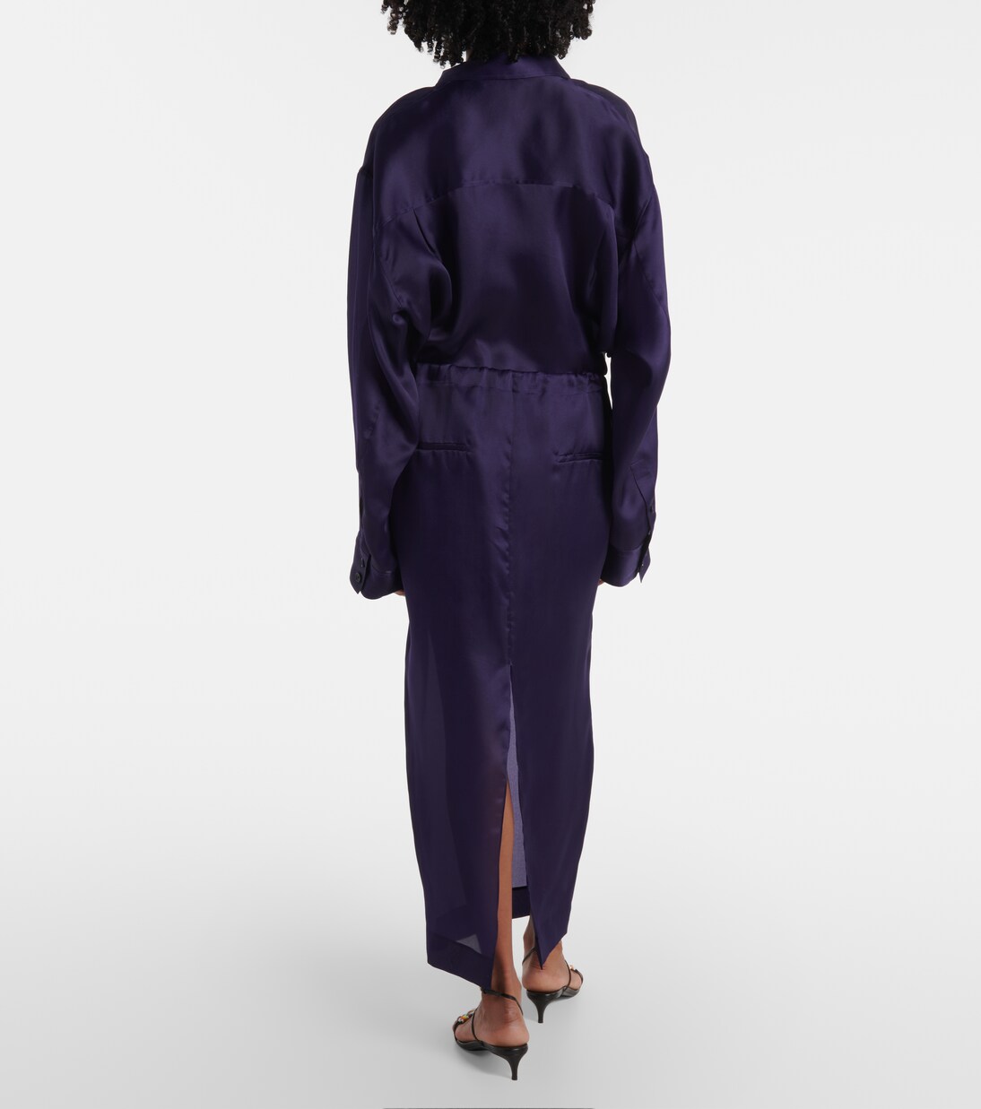 Maxirock Chenton aus Seidenorganza | Khaite