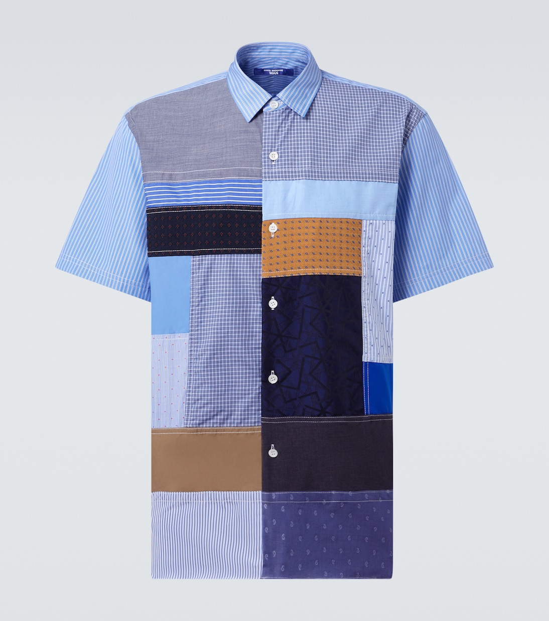Camisa de algodón con patchwork | Junya Watanabe