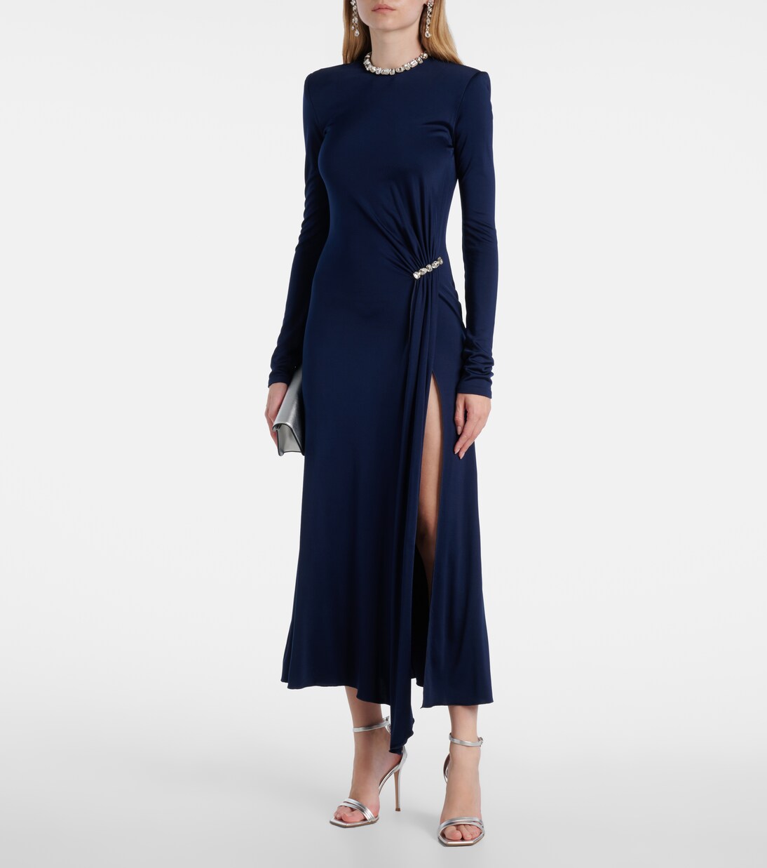 Robe midi à cristaux | David Koma