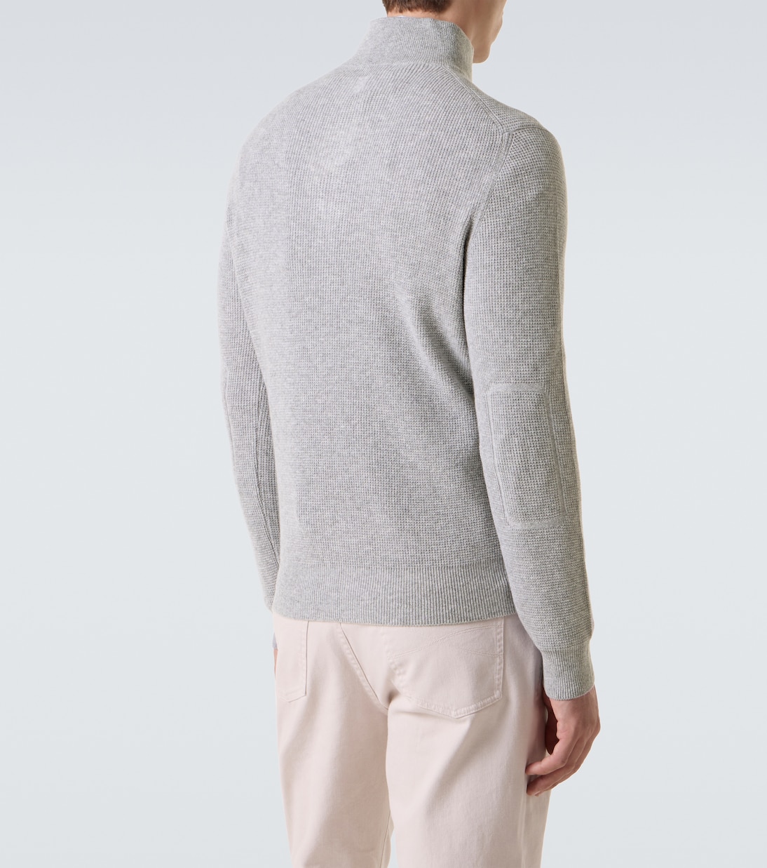 Waffle-knit wool and cashmere sweater | Canali