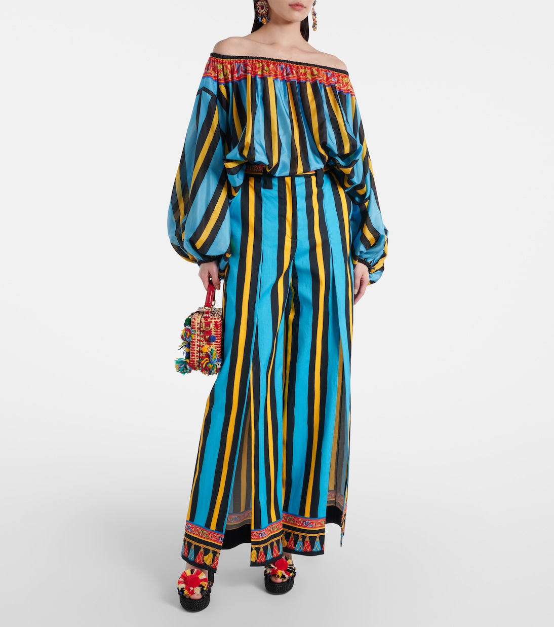 Patterned silk top | Dolce&Gabbana