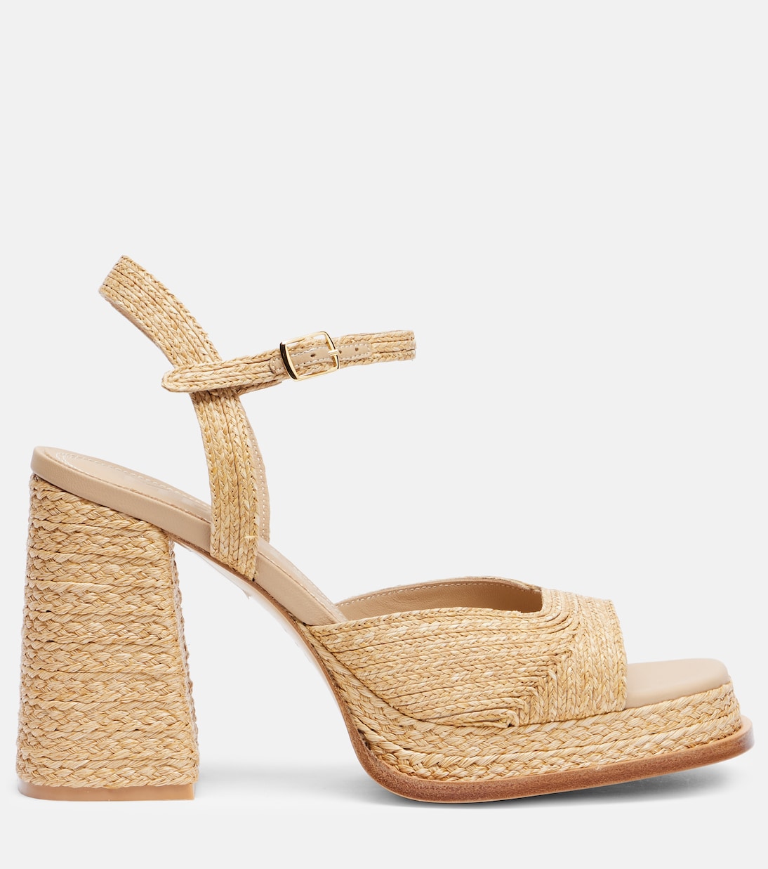Gracia 95 raffia platform sandals | Souliers Martinez