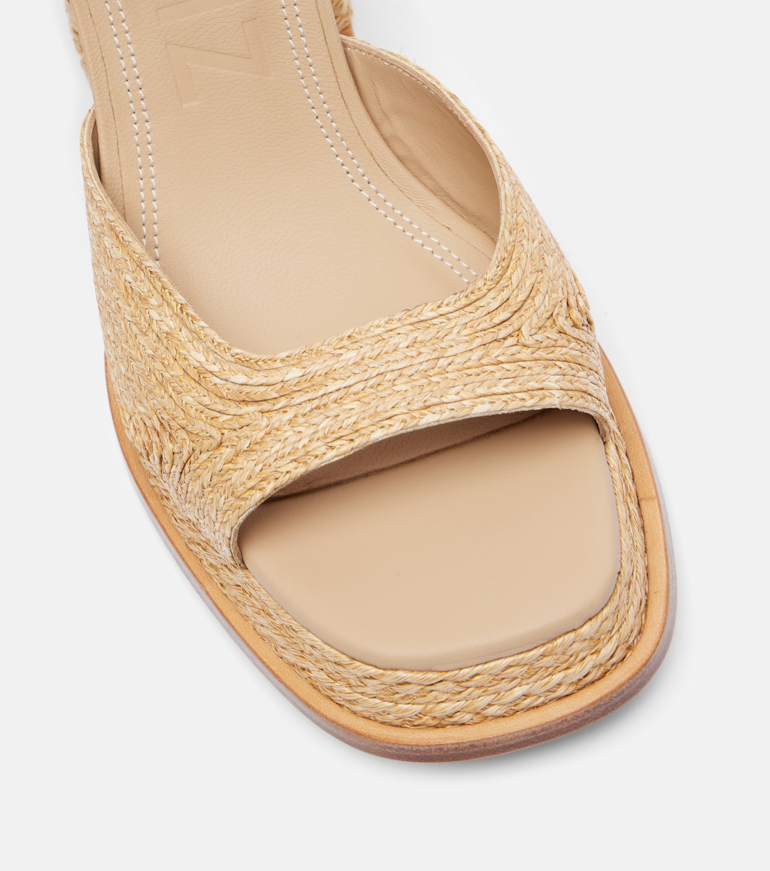 Gracia 95 raffia platform sandals | Souliers Martinez