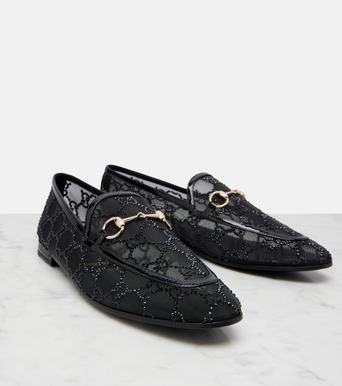 Gucci Jordaan GG Crystal loafers | Gucci