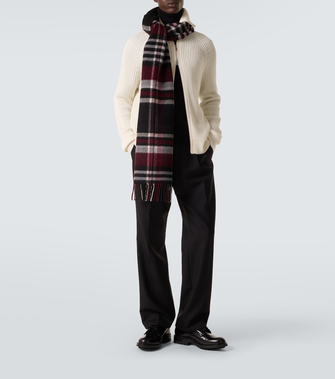 Virgin wool zip-up cardigan | Slowear