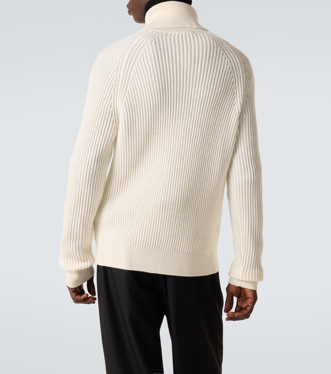 Virgin wool zip-up cardigan | Slowear