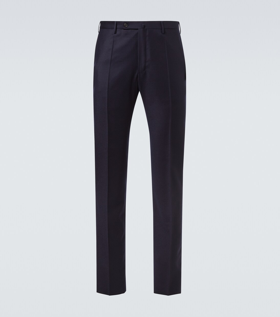 Virgin wool flannel slim pants | Slowear