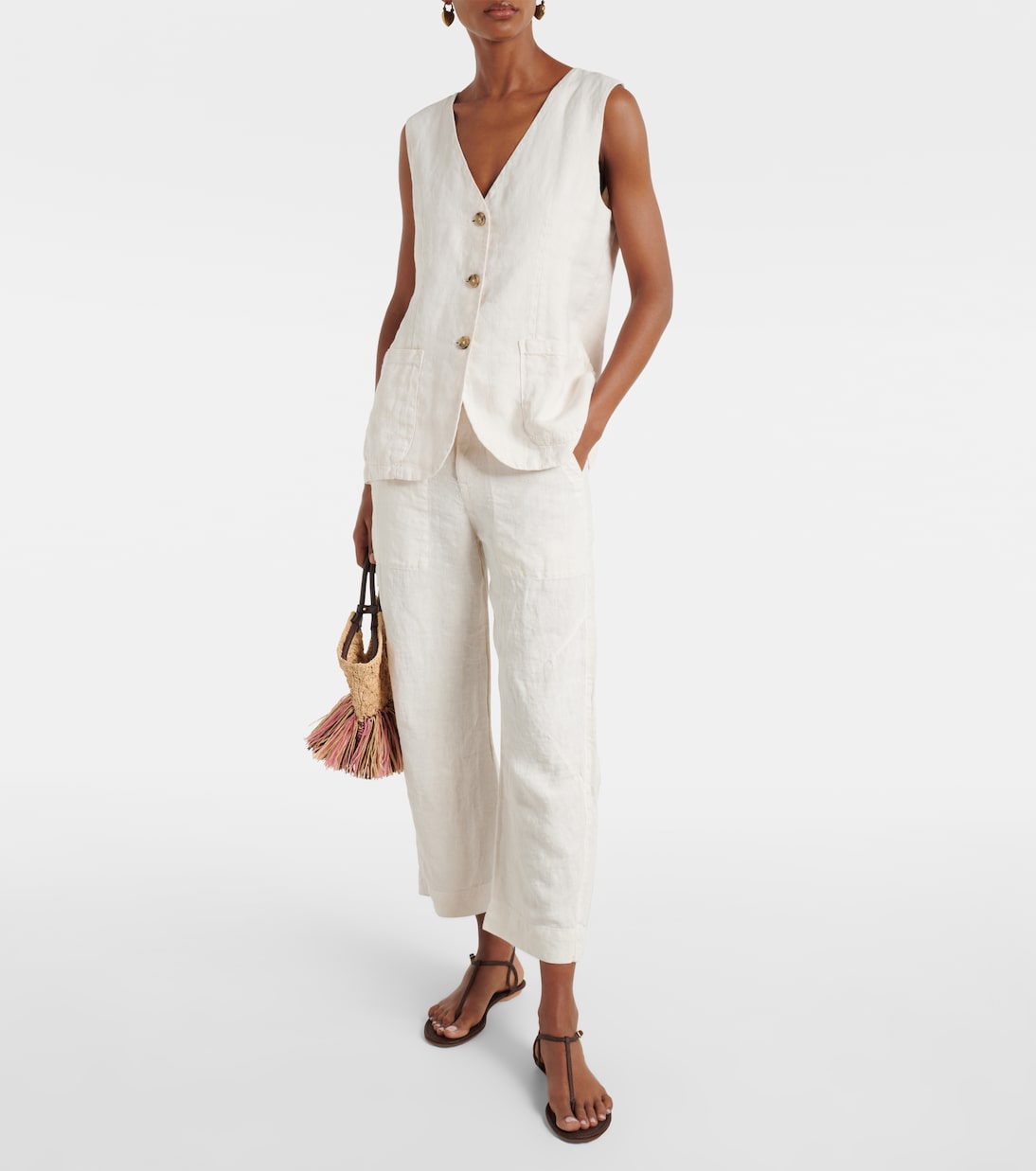 Hose Issa aus Leinen | Velvet