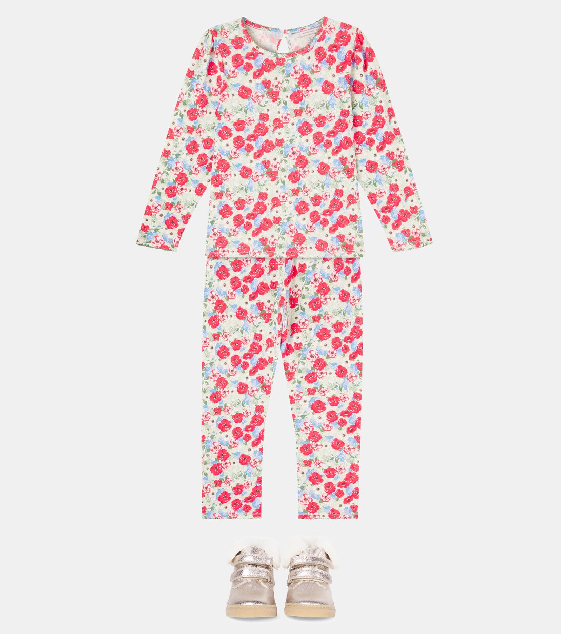 Babette floral cotton top and leggings set | Konges Sløjd
