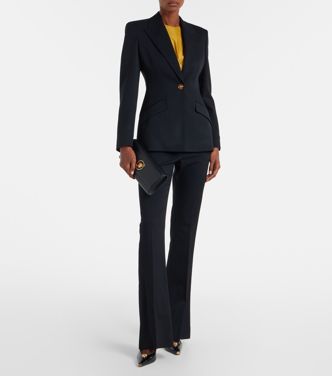 La Medusa leather clutch | Versace