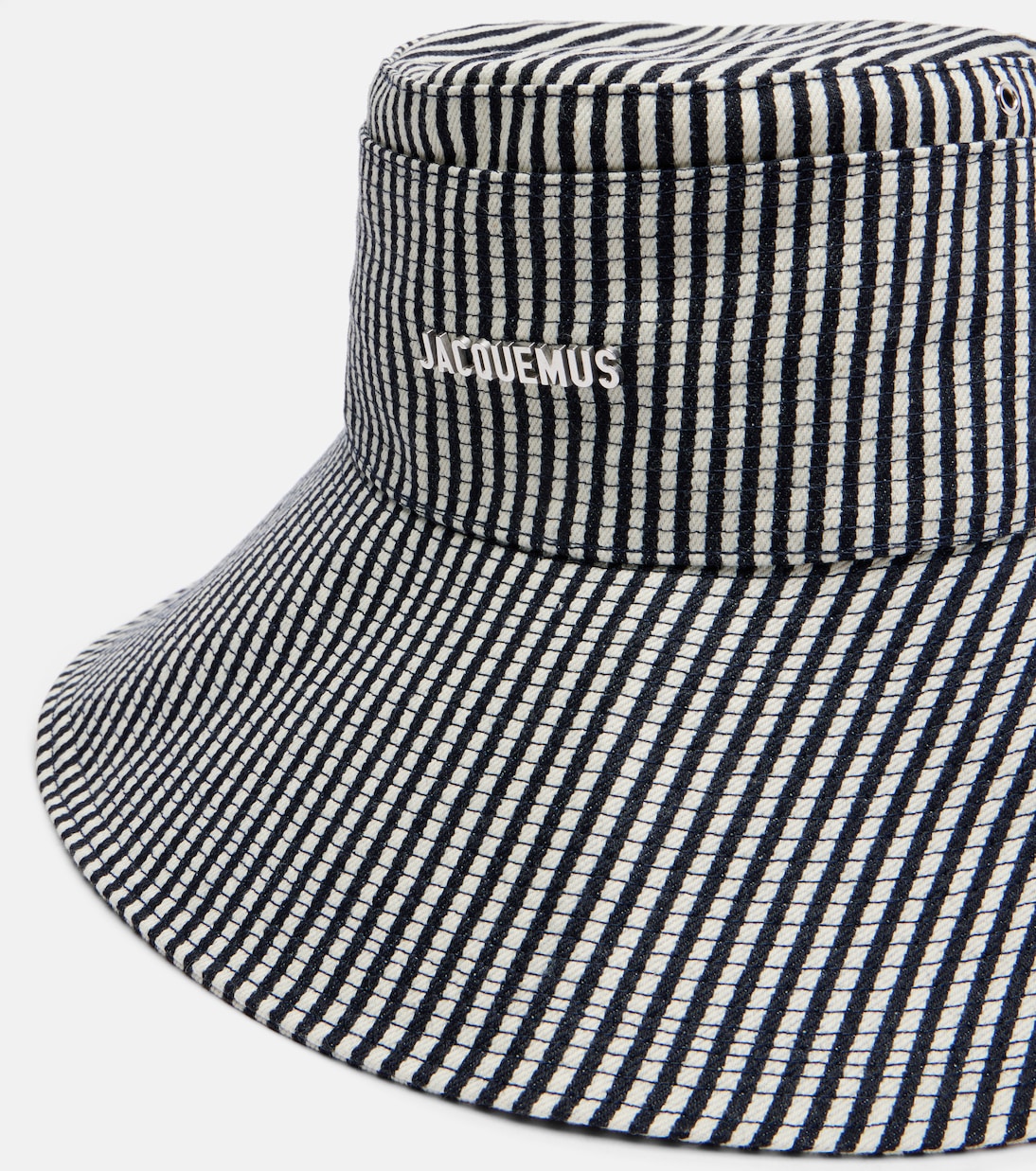 Chapeau bob De-Nîmes rayé en jean | Jacquemus