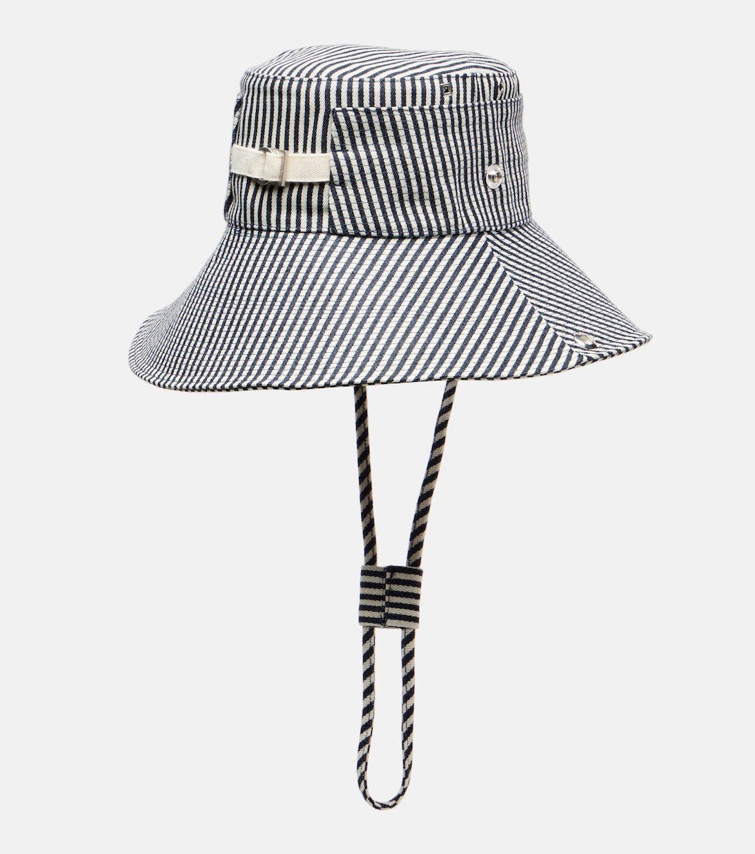 Chapeau bob De-Nîmes rayé en jean | Jacquemus