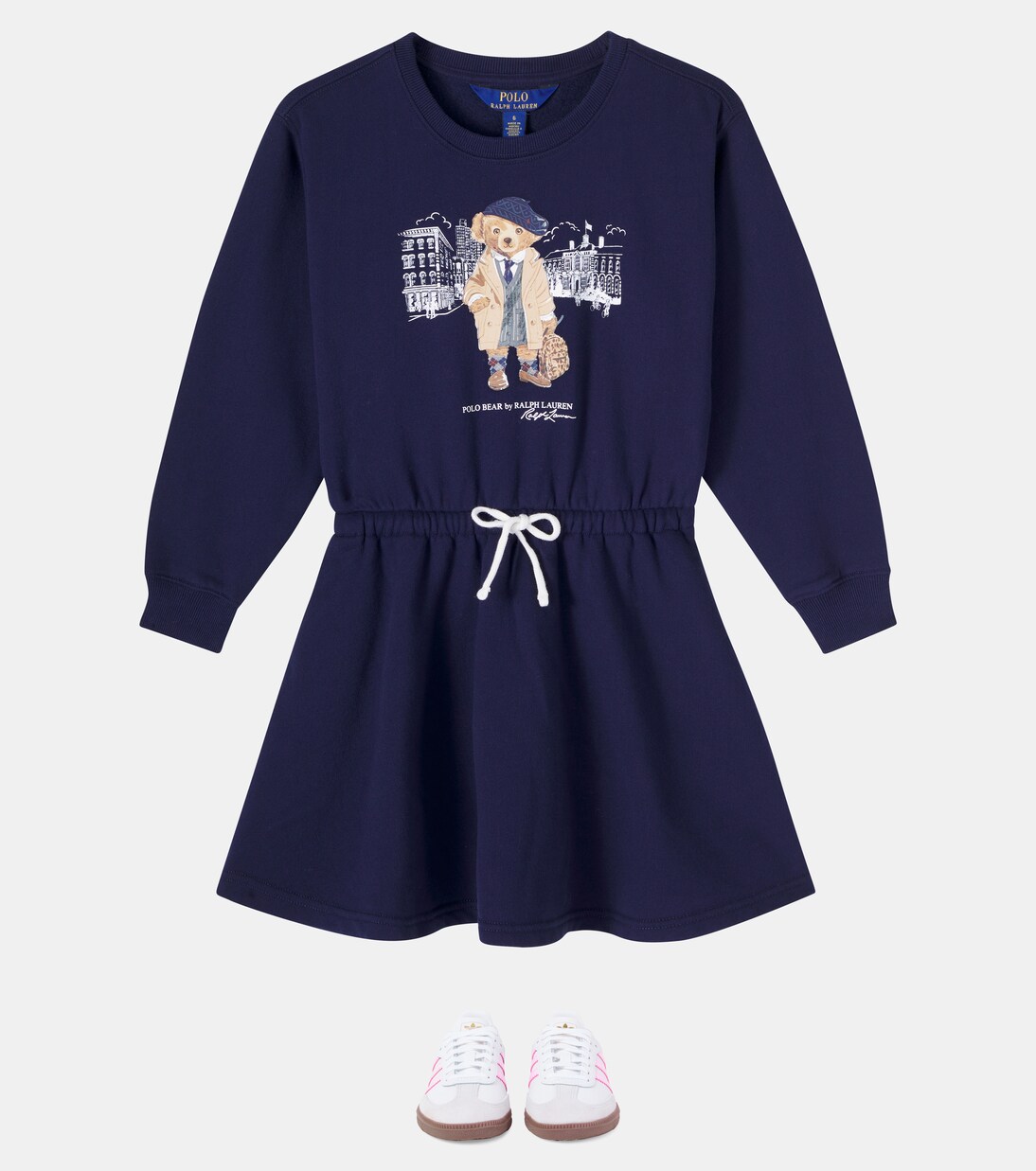 Sneakers Samba aus Leder mit Veloursleder | Adidas Originals Kids