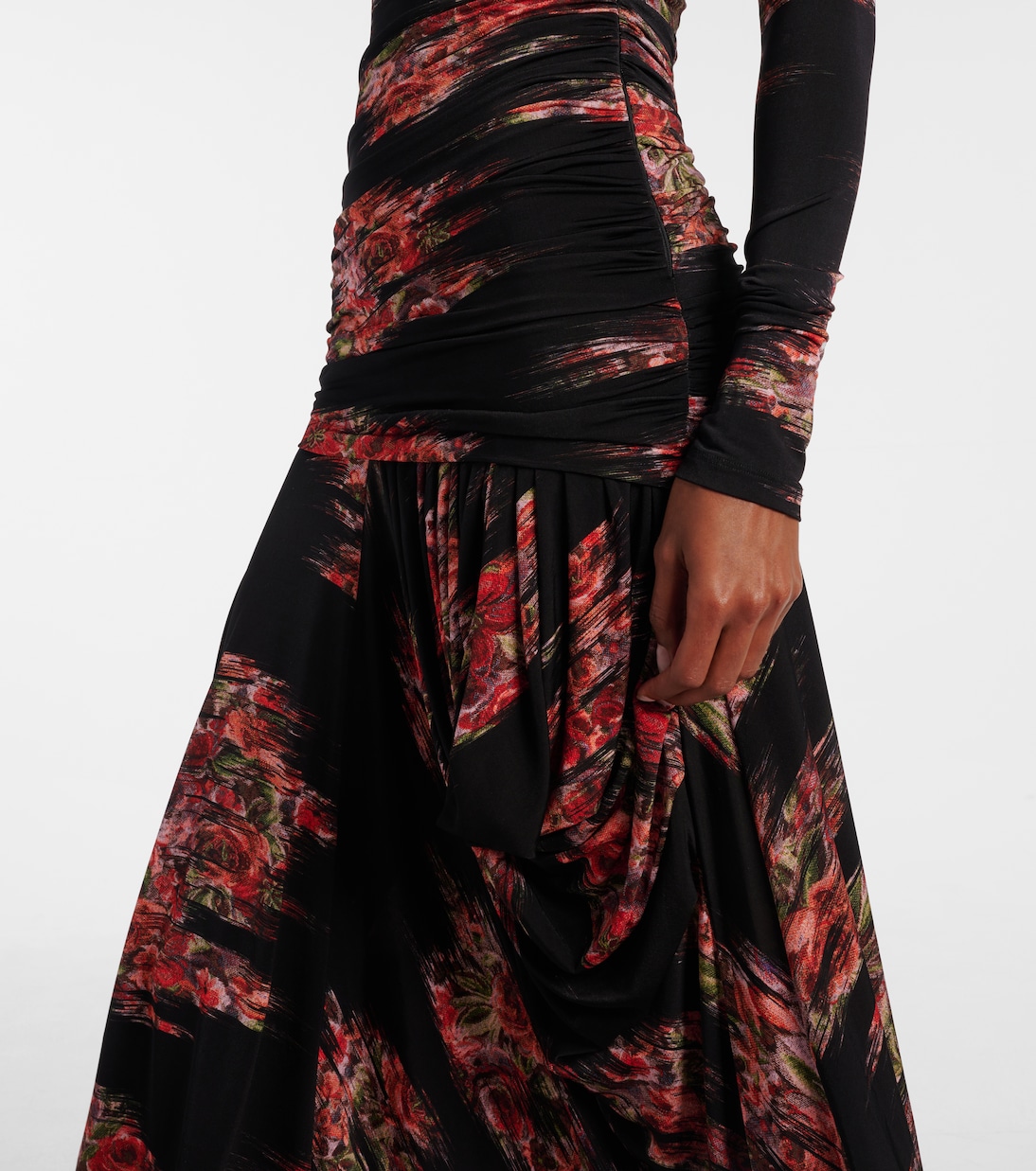 Maxikleid aus Jersey | Ganni