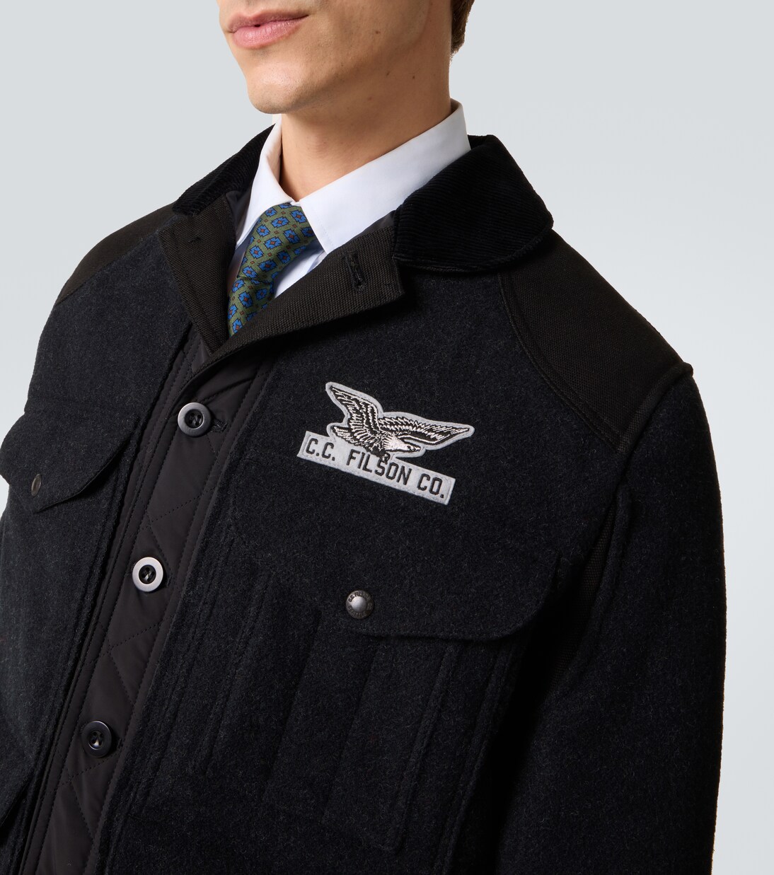 x Filson chaqueta utilitaria acolchada de lana | Junya Watanabe