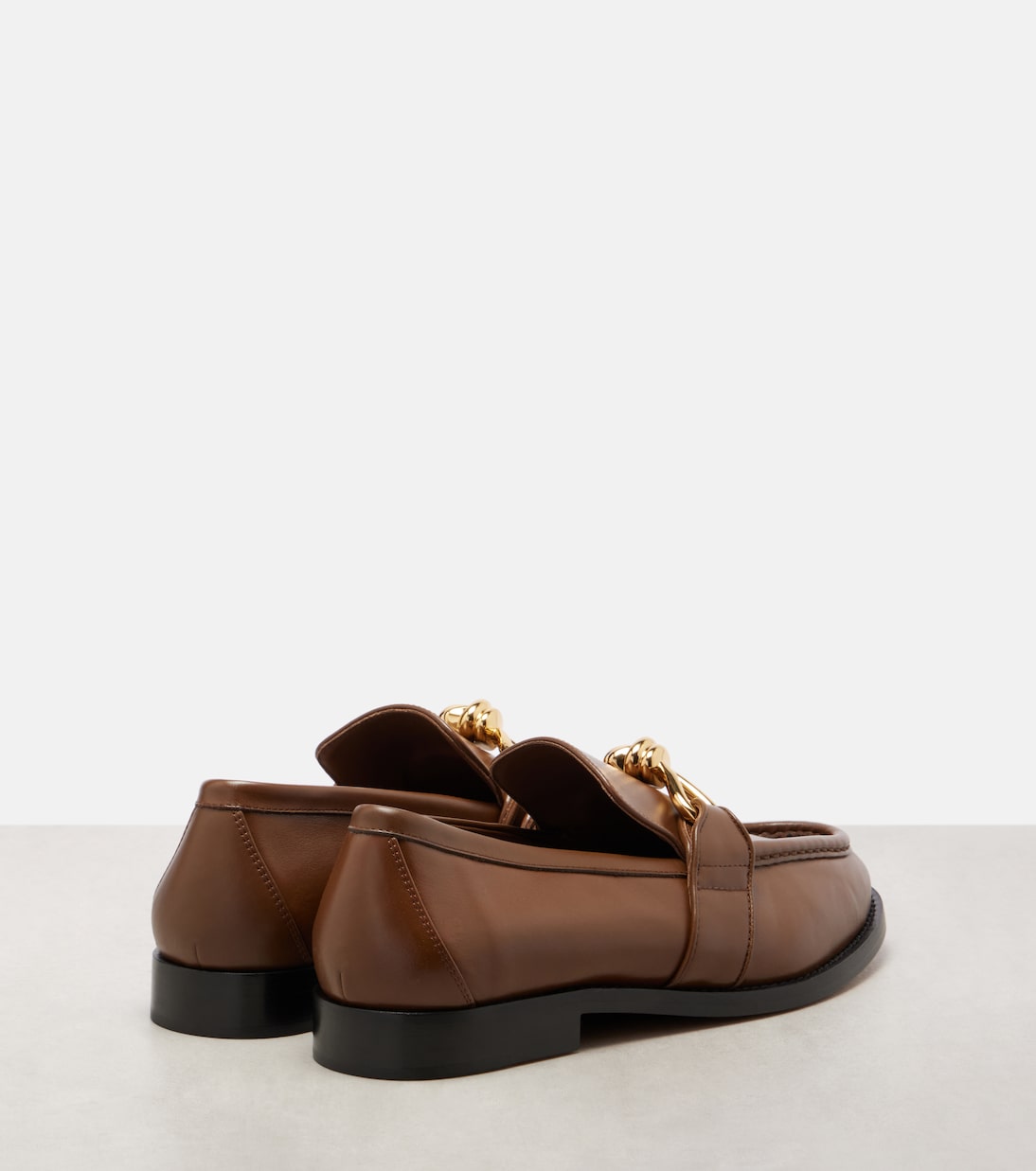 Astaire Knot leather loafers | Bottega Veneta