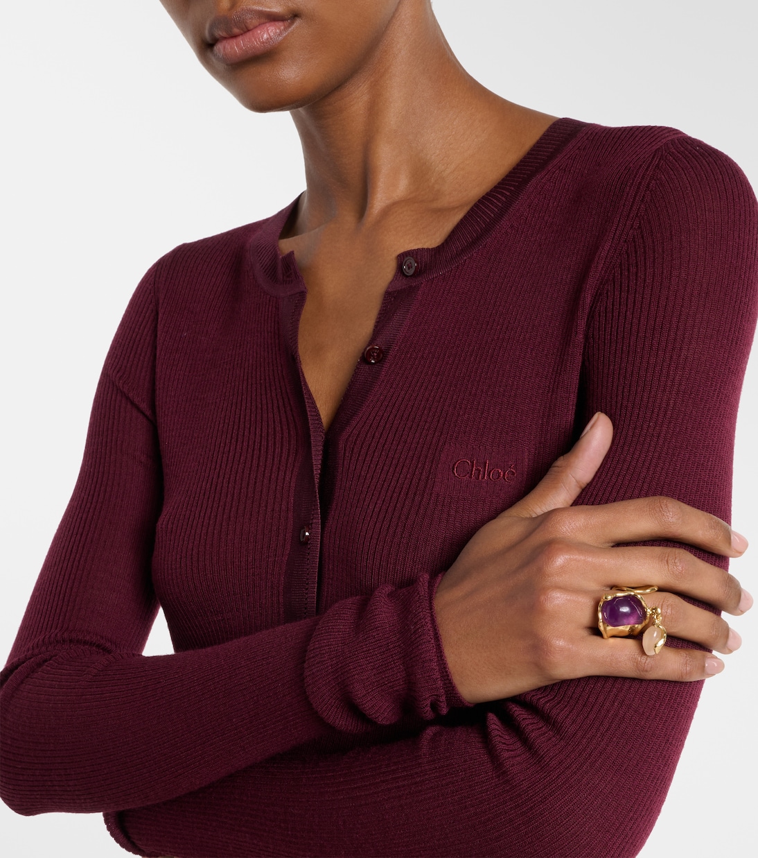 Chloé Flower Soul embellished ring | Chloé