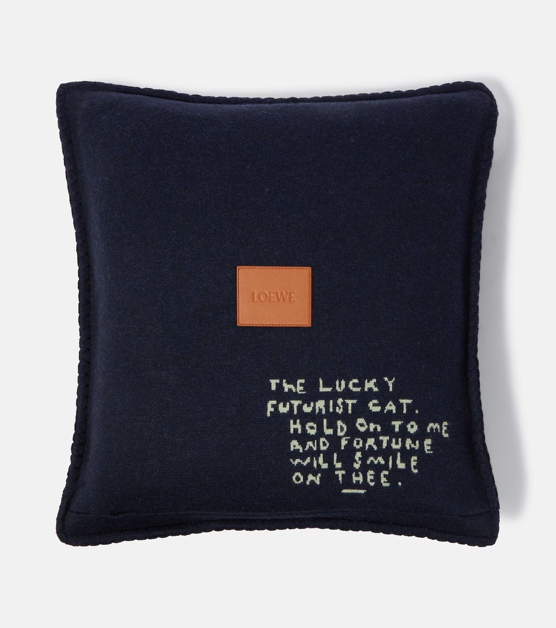 x Louis Wain wool jacquard cushion | Loewe