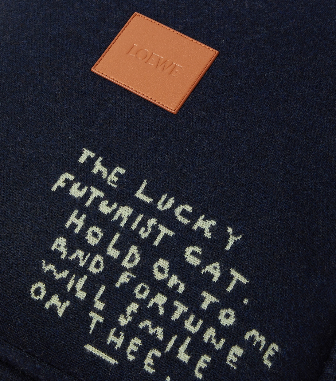 x Louis Wain wool jacquard cushion | Loewe