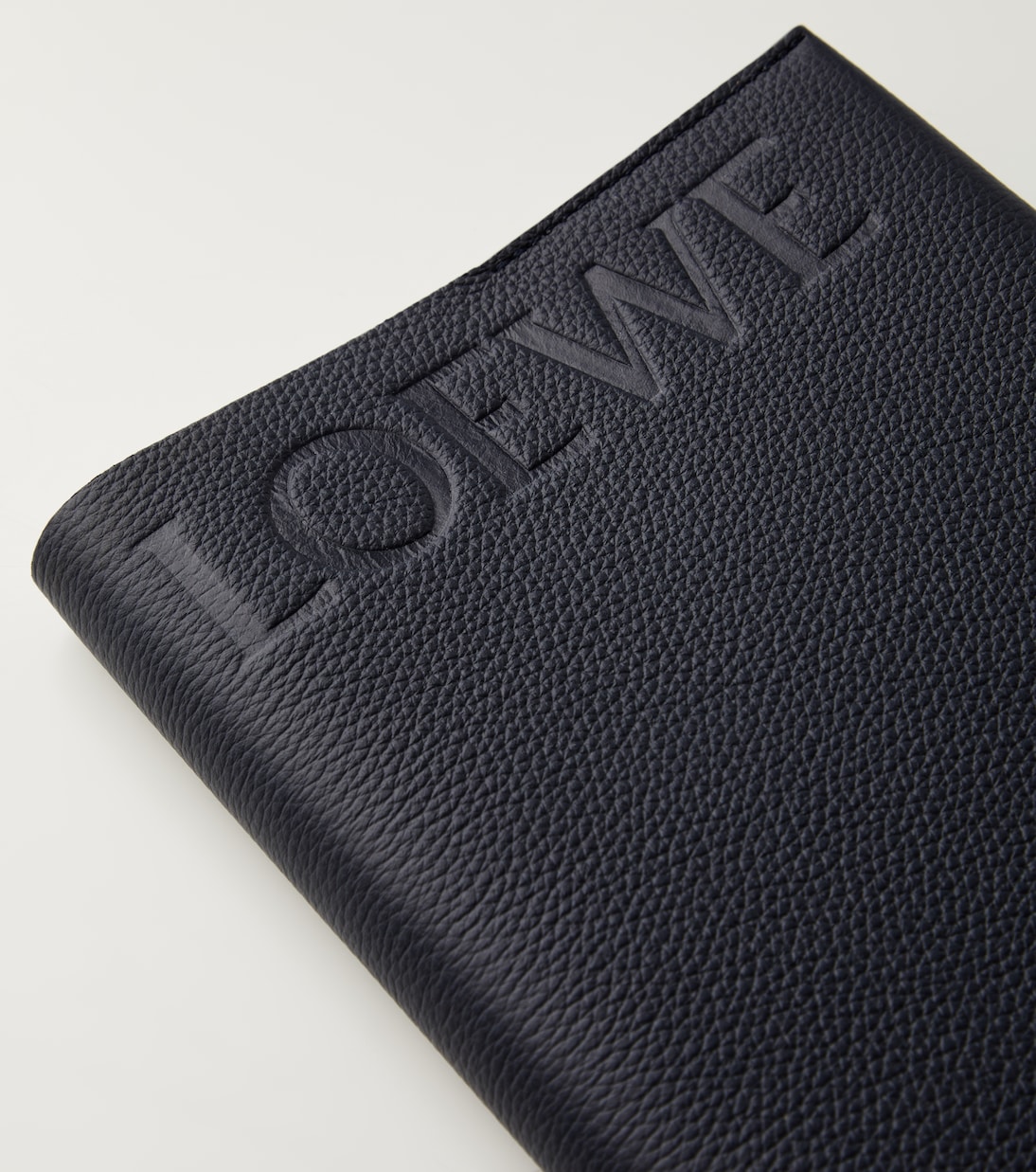 Debossed leather notebook | Loewe