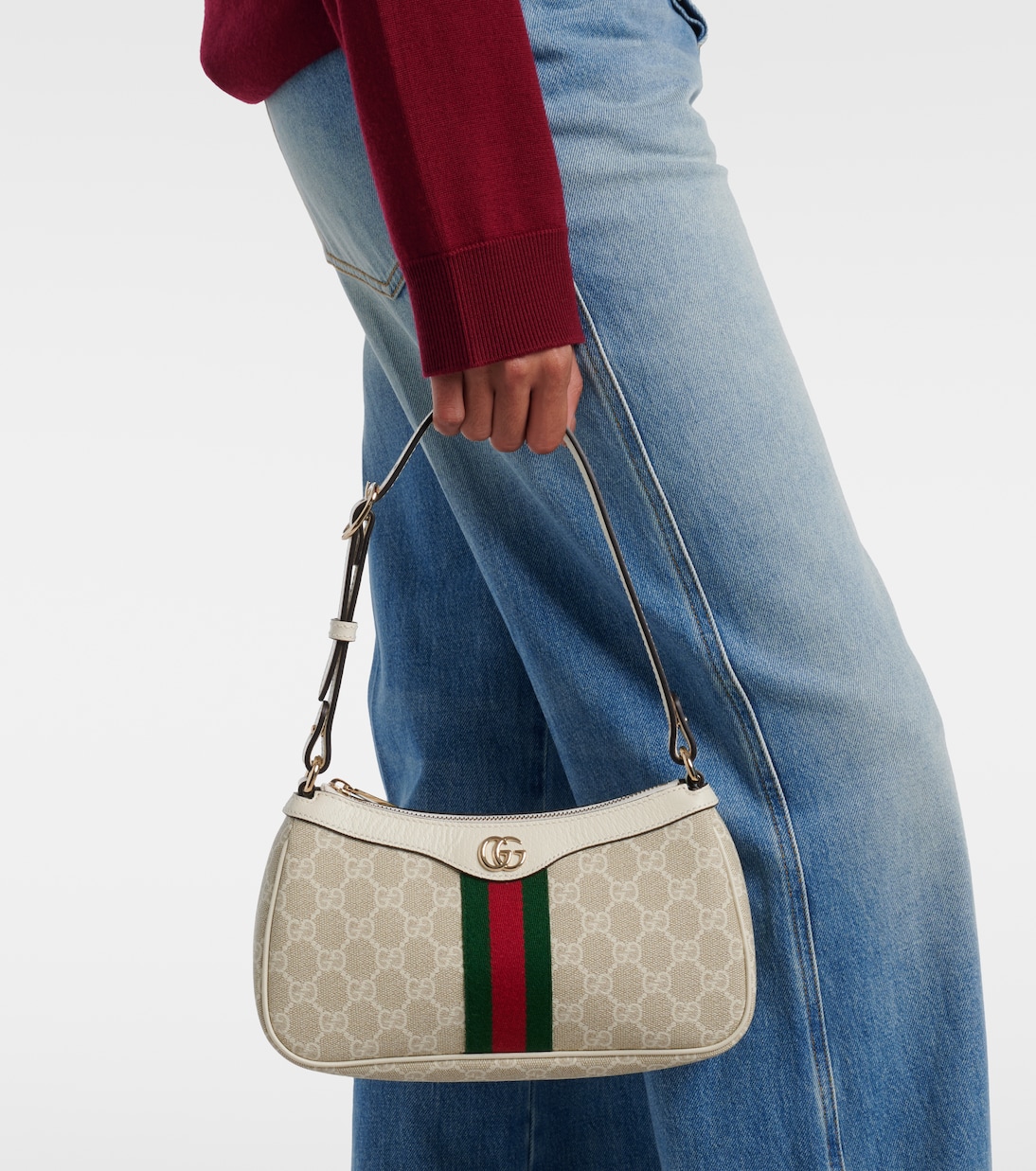 Ophidia Small leather shoulder bag | Gucci