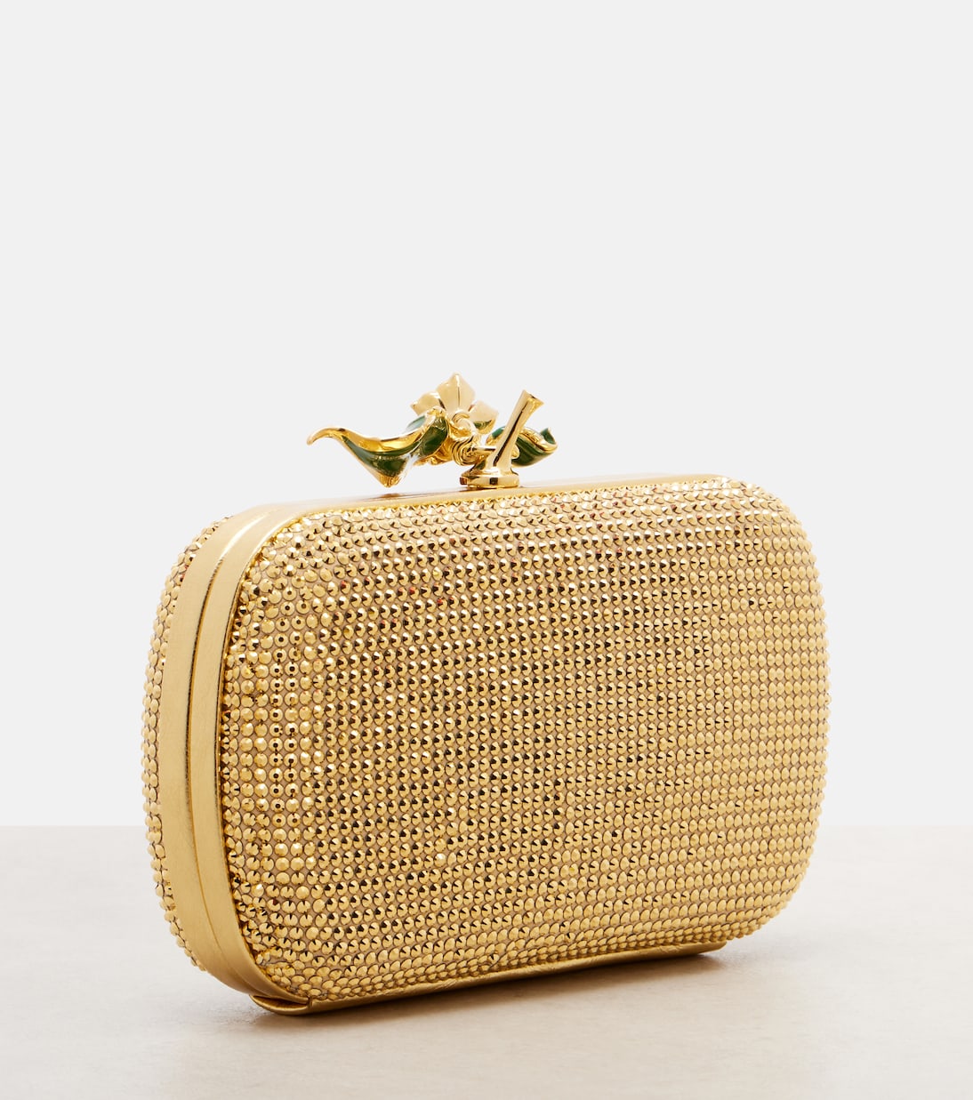 Clutch Knot in pelle con cristalli | Bottega Veneta