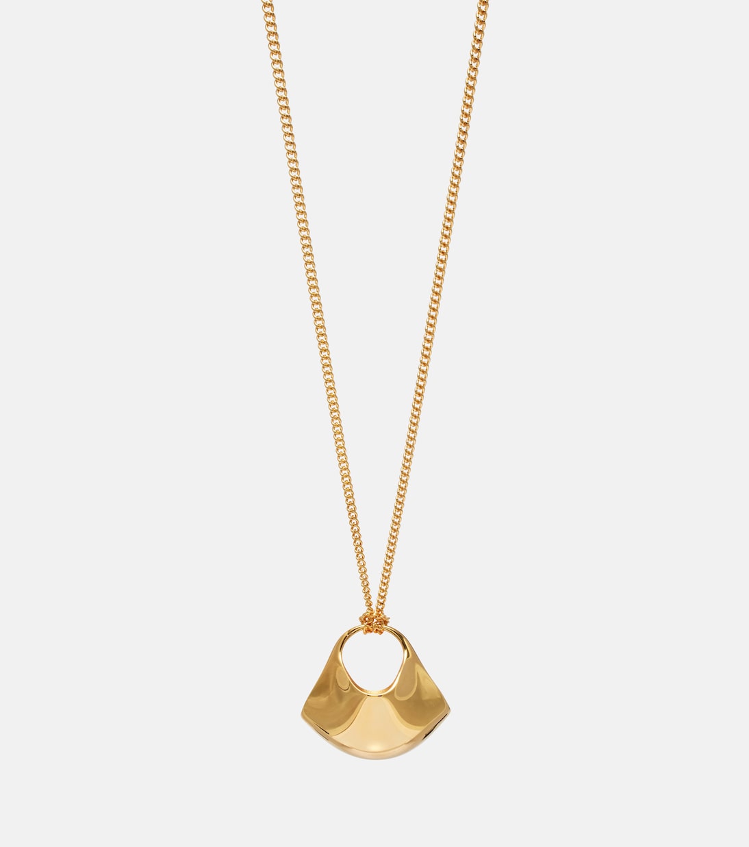 Lotus Small gold-plated pendant necklace | Khaite