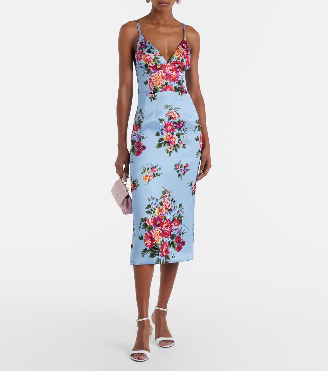 Midikleid aus Satin | Dolce&Gabbana