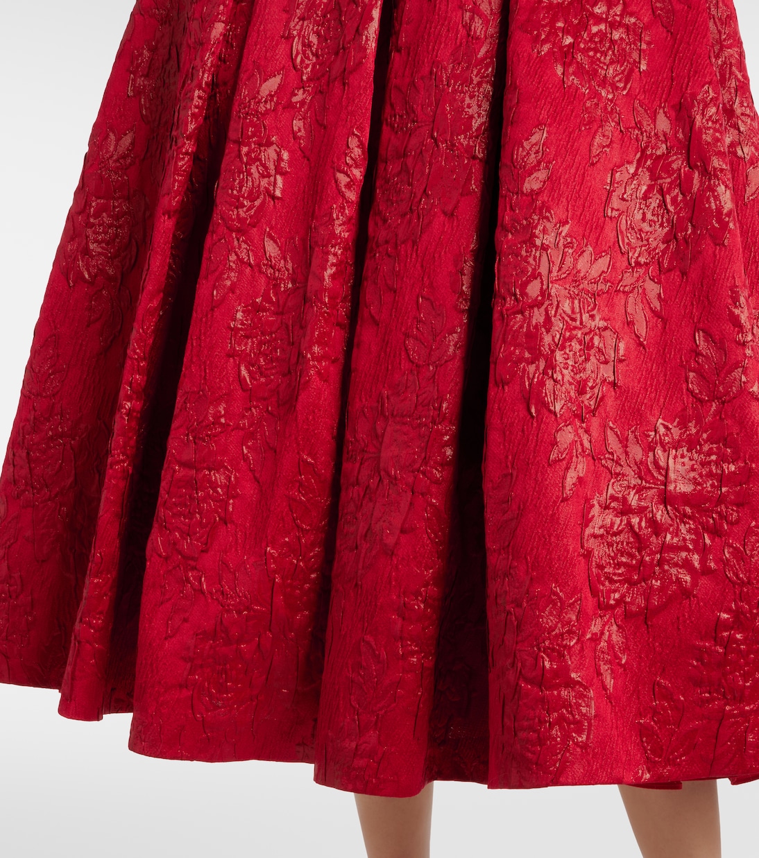 Asher floral jacquard midi dress | Safiyaa