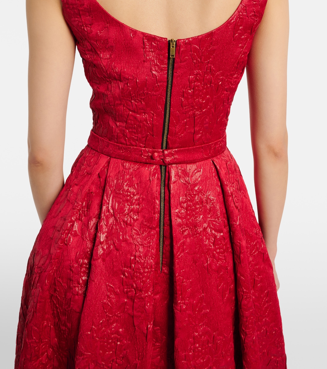 Asher floral jacquard midi dress | Safiyaa