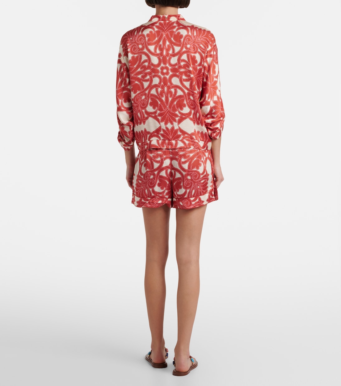 Isabelle printed high-rise shorts | Poupette St Barth