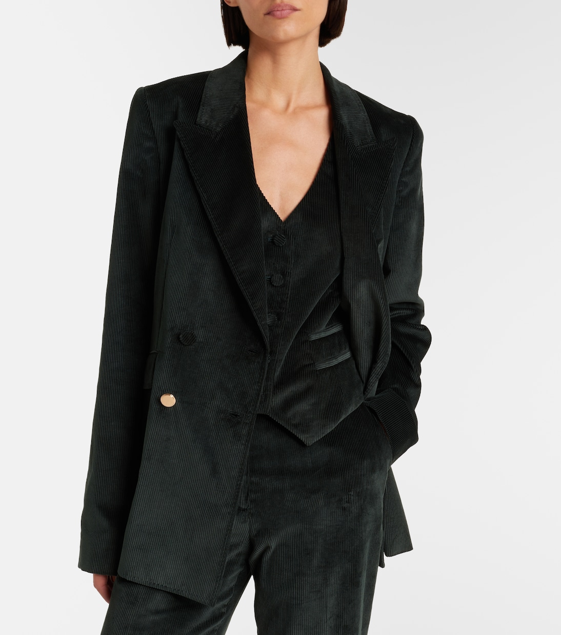 Angela棉质灯芯绒西装式外套 | Gabriela Hearst