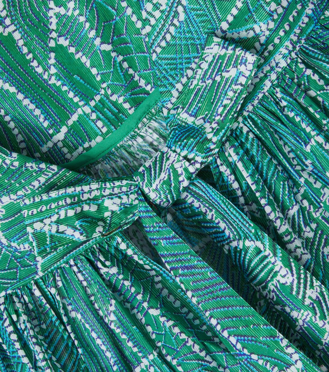 Cycas printed ruffled cotton-blend top | Poupette St Barth Kids