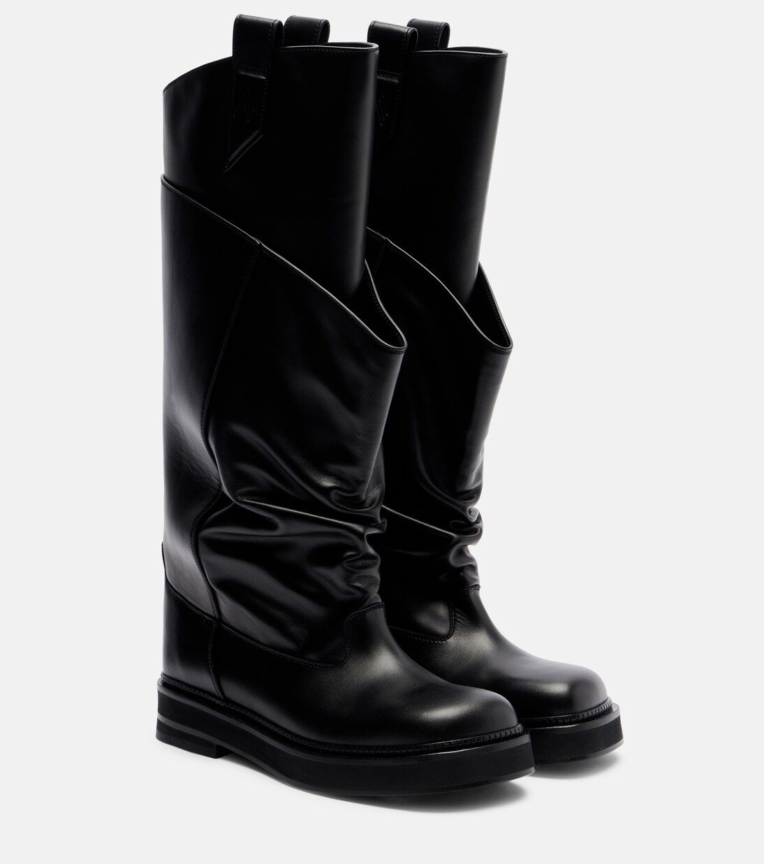 Passeggiata leather combat boots | The Attico