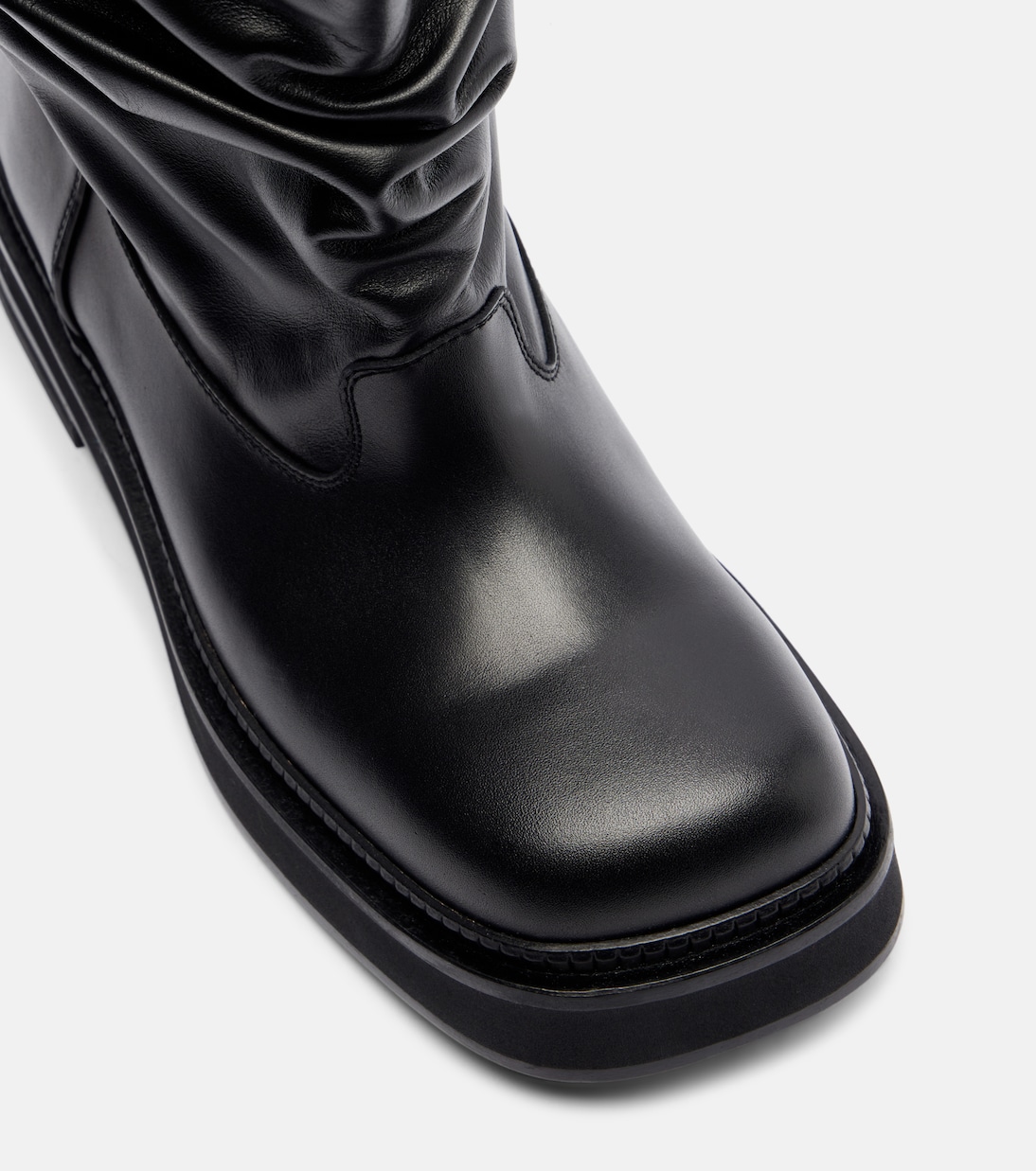 Passeggiata leather combat boots | The Attico