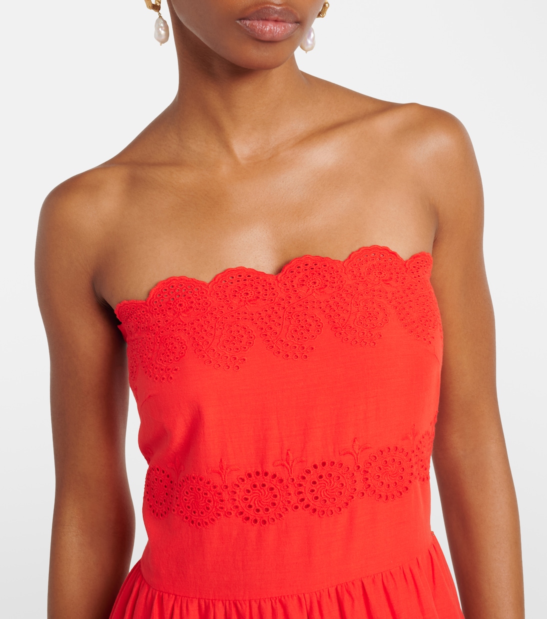 Sophie broderie anglaise cotton maxi dress | Melissa Odabash