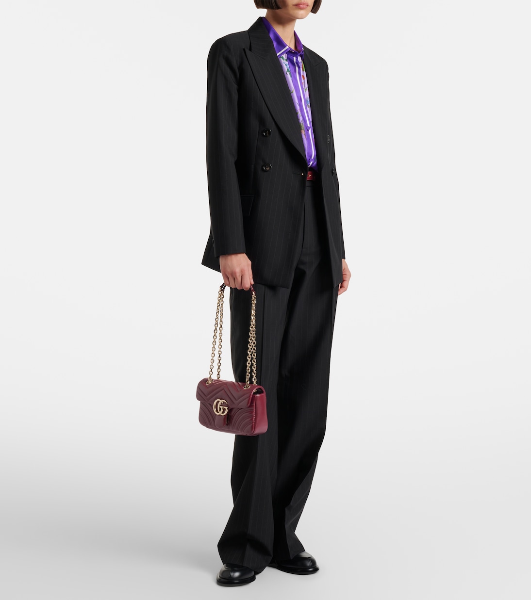 Schultertasche GG Marmont Small aus Leder | Gucci