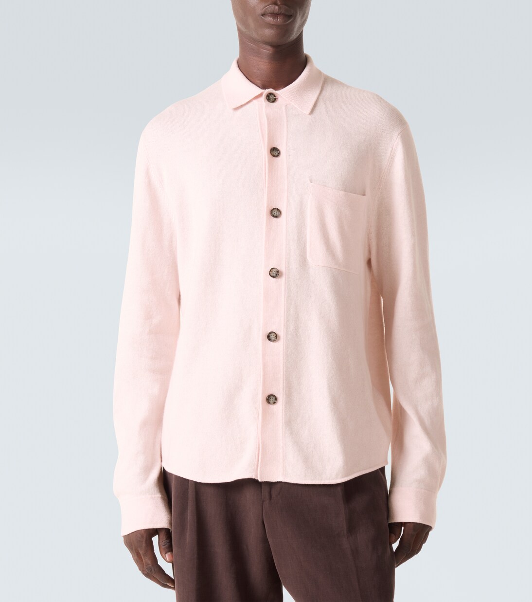 Hemdjacke aus Baumwolle und Kaschmir | Allude