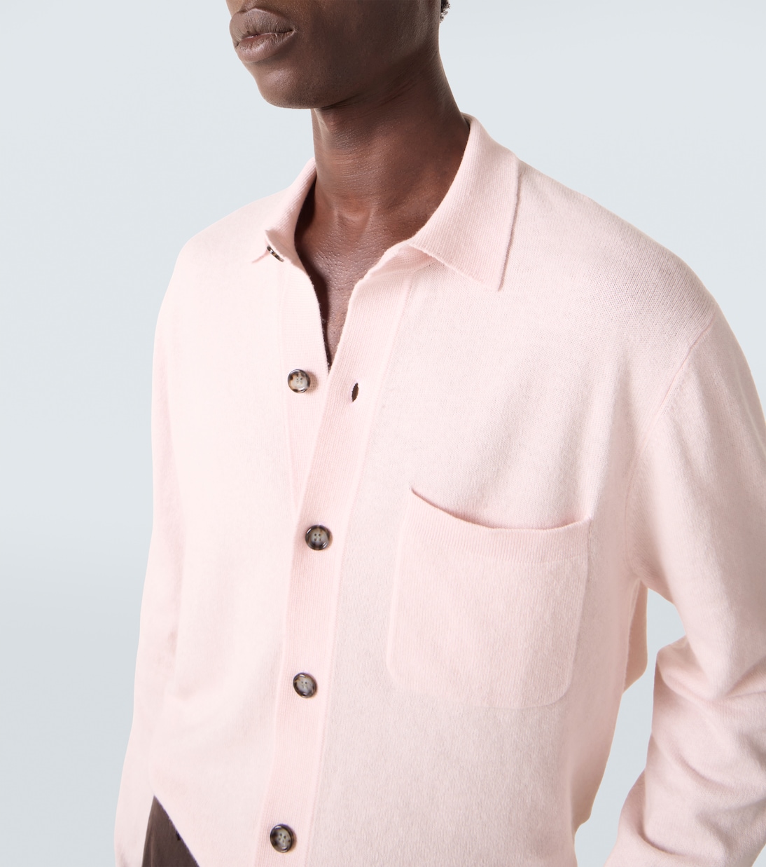 Hemdjacke aus Baumwolle und Kaschmir | Allude