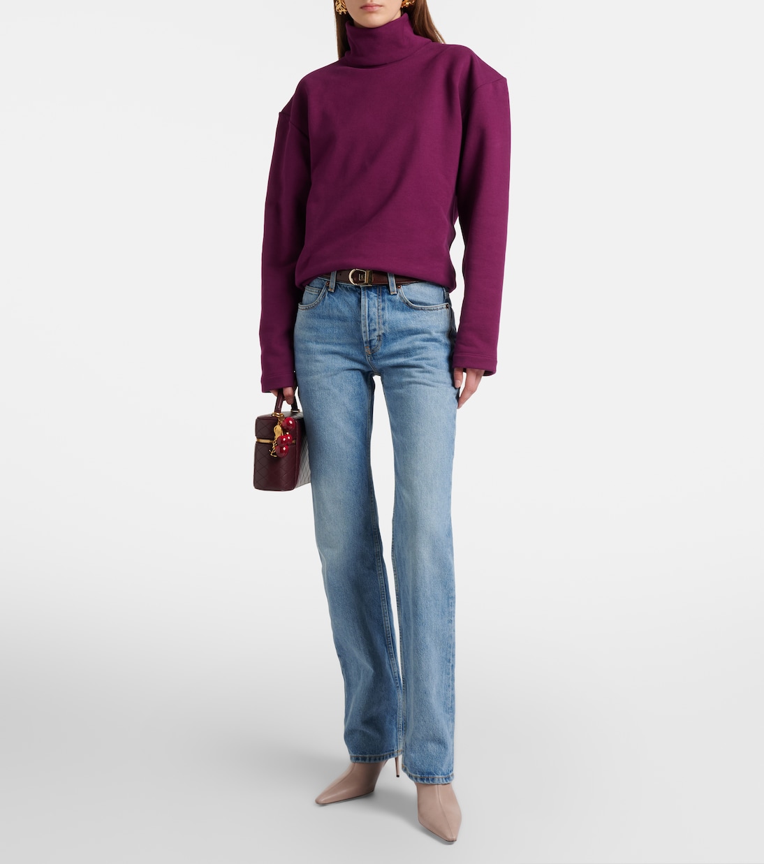 Ashley 75 leather ankle boots | Saint Laurent