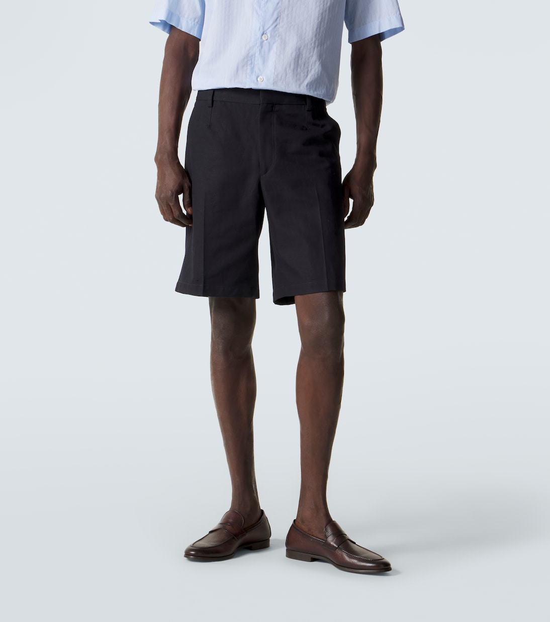 شورت من القطن والكتان | Zegna