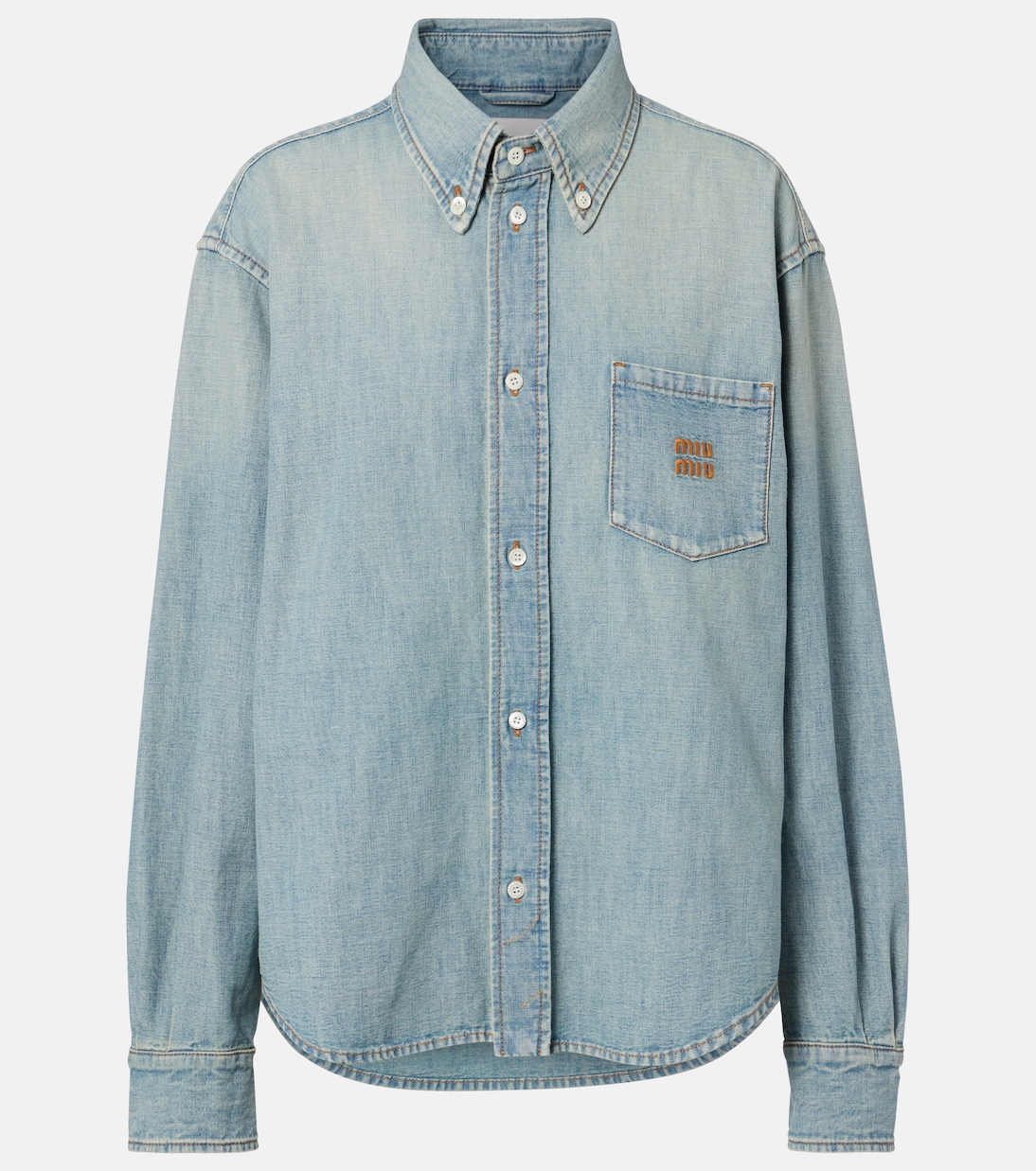 Hemd aus Chambray  | Miu Miu
