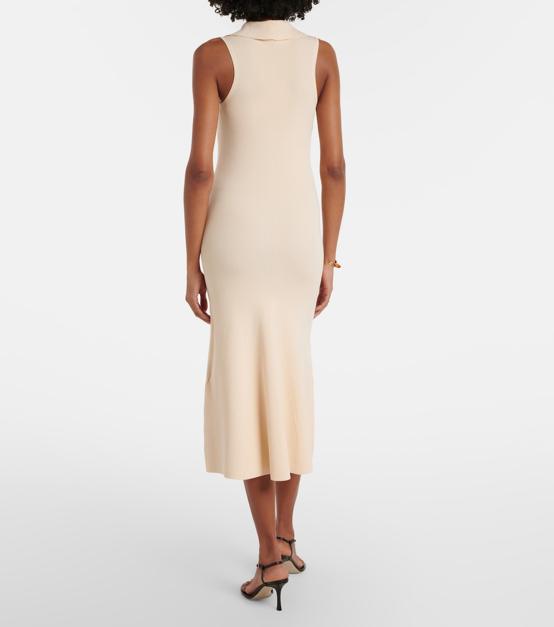 Mira ribbed-knit midi dress | Victoria Beckham
