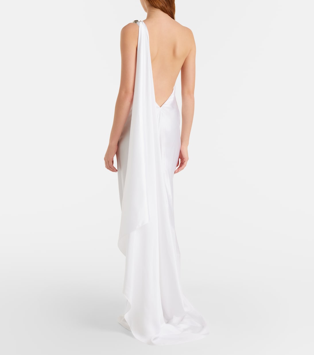 Posie one-shoulder satin gown | Ralph Lauren Collection