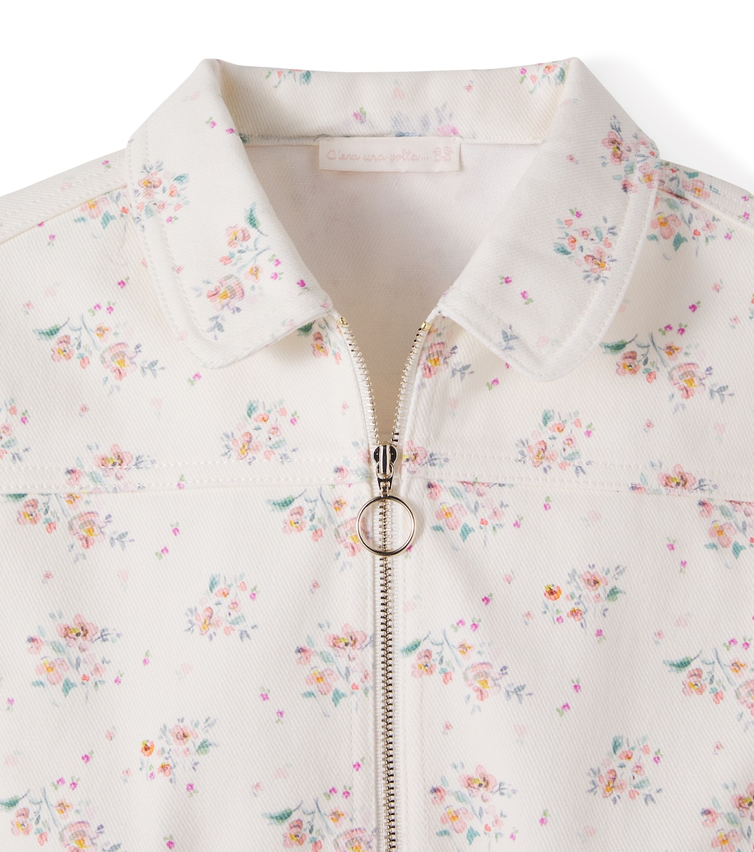 Jacky floral denim jacket | C'era Una Volta