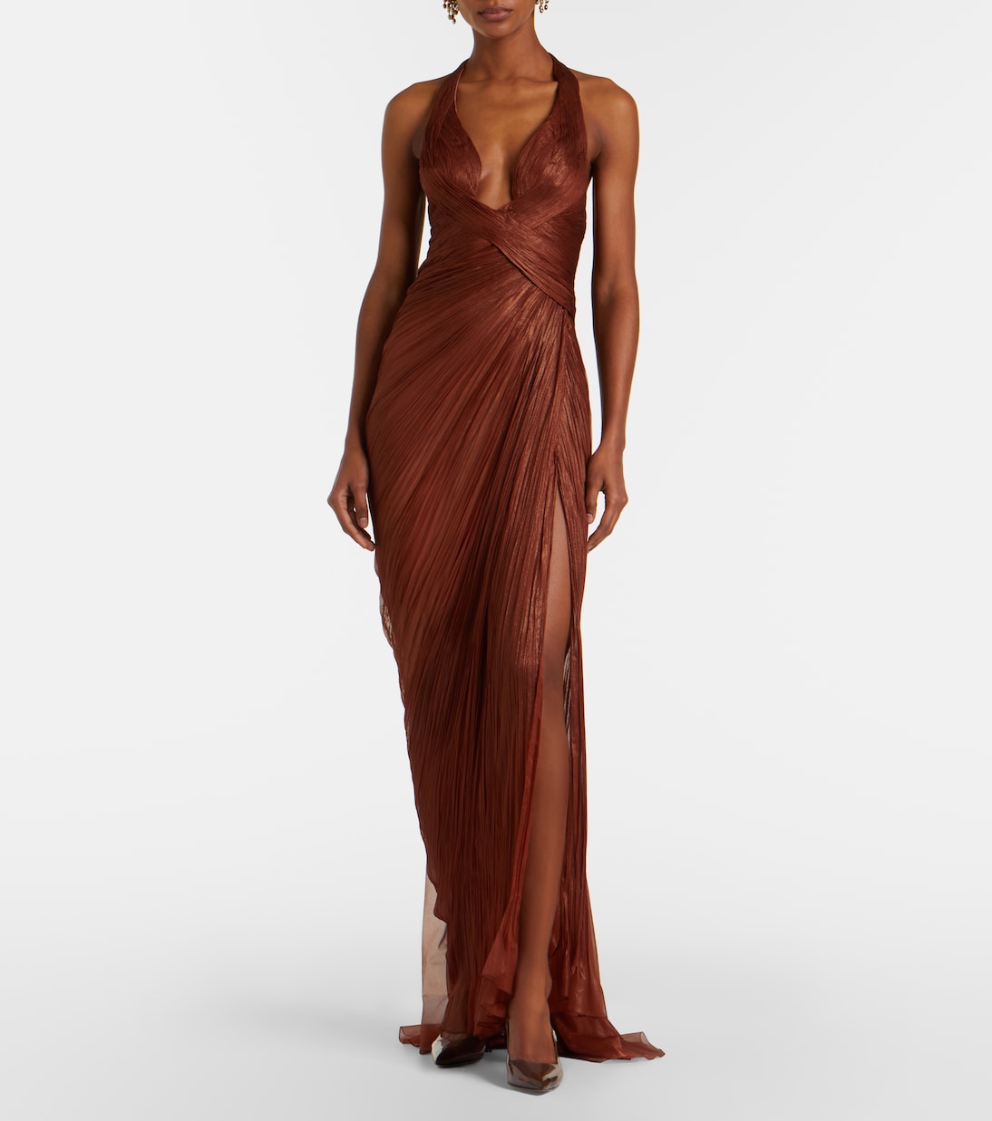 Robe Milagros aus Seidenmusselin | Maria Lucia Hohan