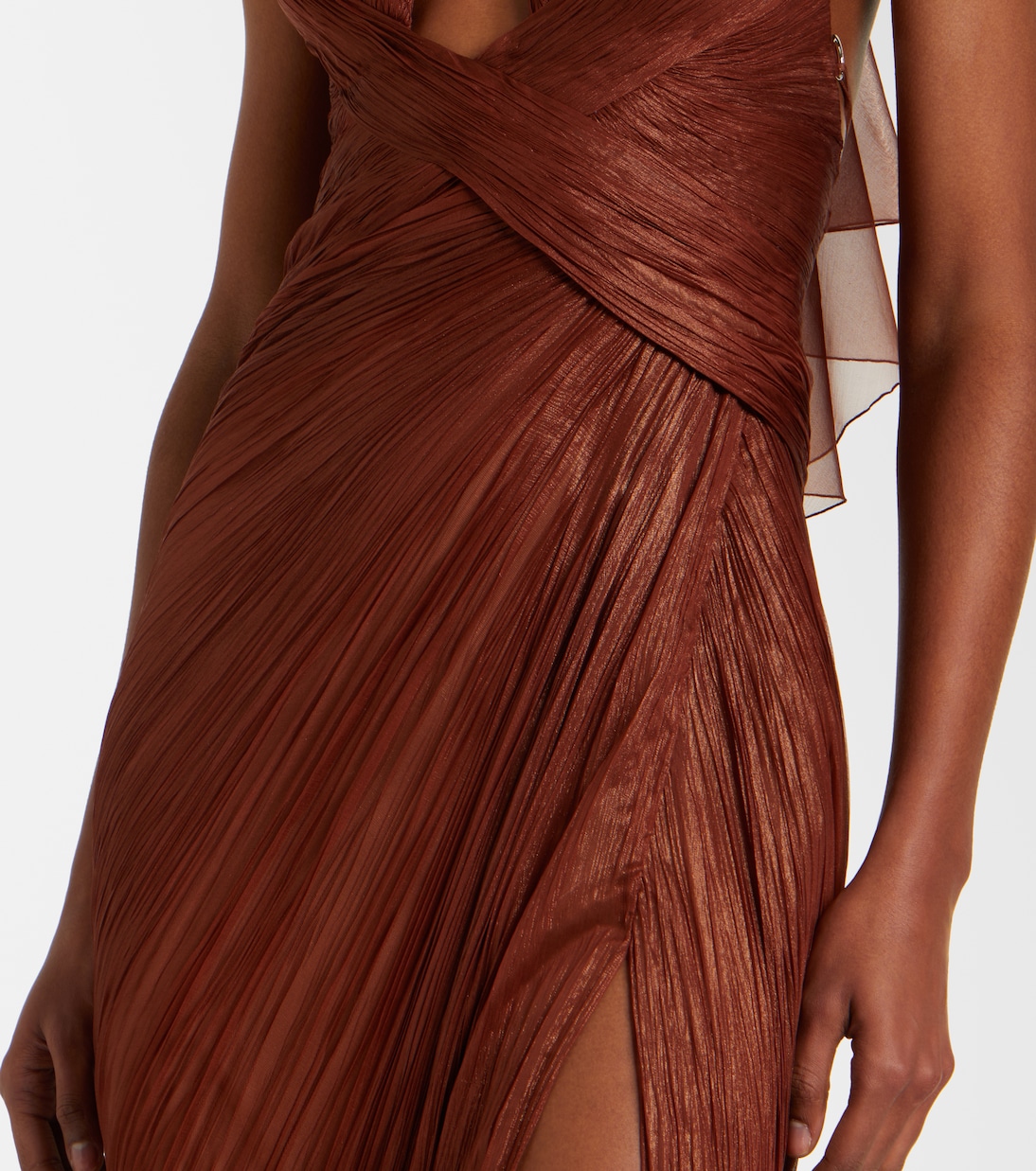 Robe Milagros aus Seidenmusselin | Maria Lucia Hohan