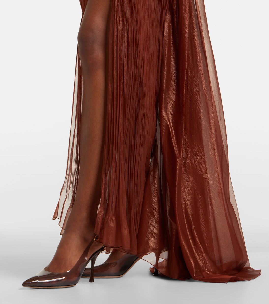 Robe Milagros aus Seidenmusselin | Maria Lucia Hohan