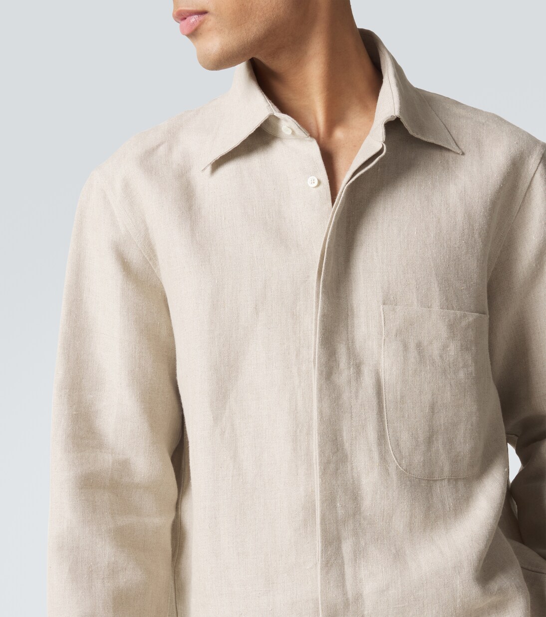 Linen overshirt | Saman Amel