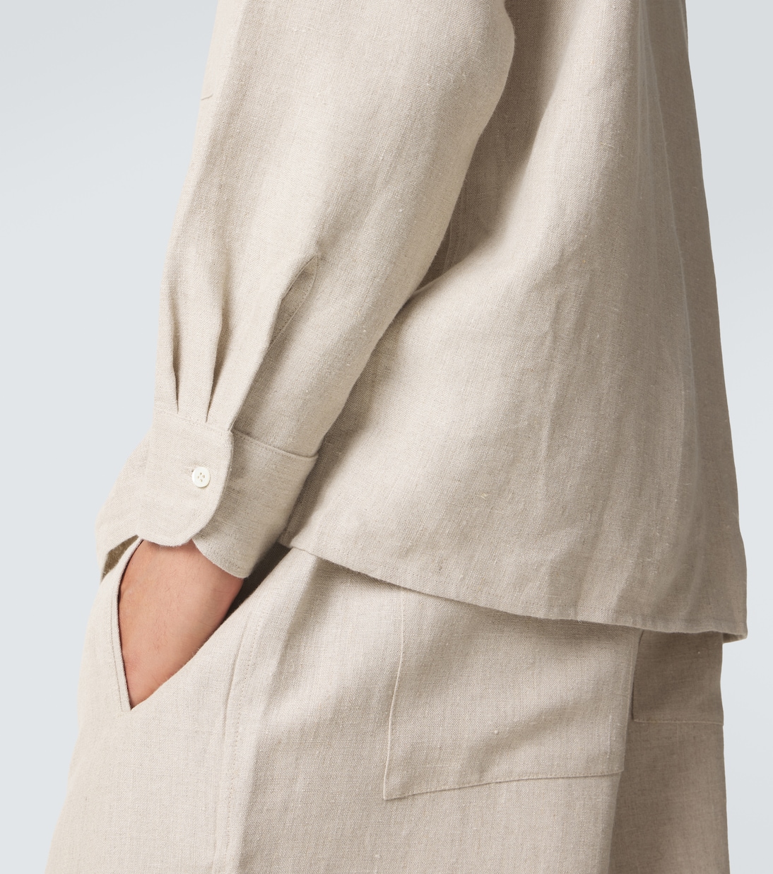 Linen overshirt | Saman Amel